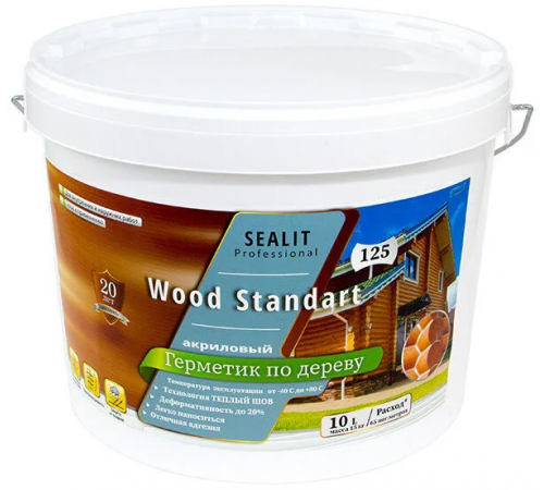 Купить ГЕРМЕТИК - Sealit Wood Standart для профессиональных работ с деревянными домами 5 л в Нефтеюганске, Ханты-Мансийский автономный округ — Югра